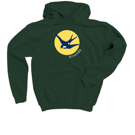 Classic Hirundo&nbsp;, a Forest Green Youth Pullover Hoodie