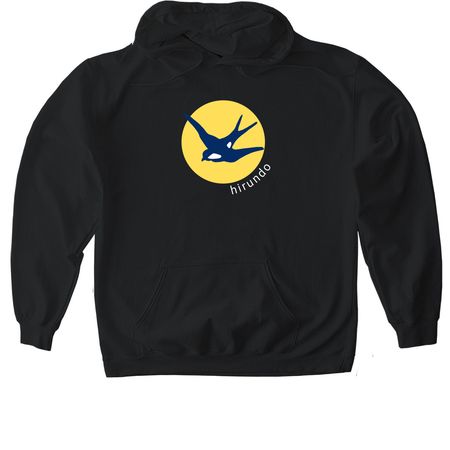 Classic Hirundo&nbsp;, a Black Gildan Softstyle Pullover Hoodie