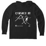 2026 Corduroy Crush SWAG, a Space Black Allmade Eco Triblend Hoodie Tee (back-view)