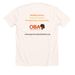 Opportunity Changes Everything, a Heather Natural Premium Unisex Tee (back-view)