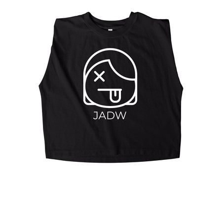 Just Another Dead Woman--JADW, a True Black Women's Heavyweight Garment Dye Muscle Tee