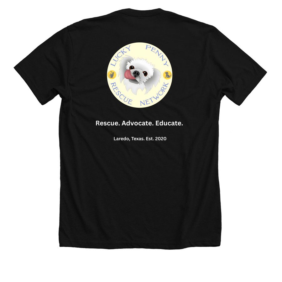 Standard Lucky Penny Shirt, a Solid Black Blend Premium Unisex Tee (back-view)
