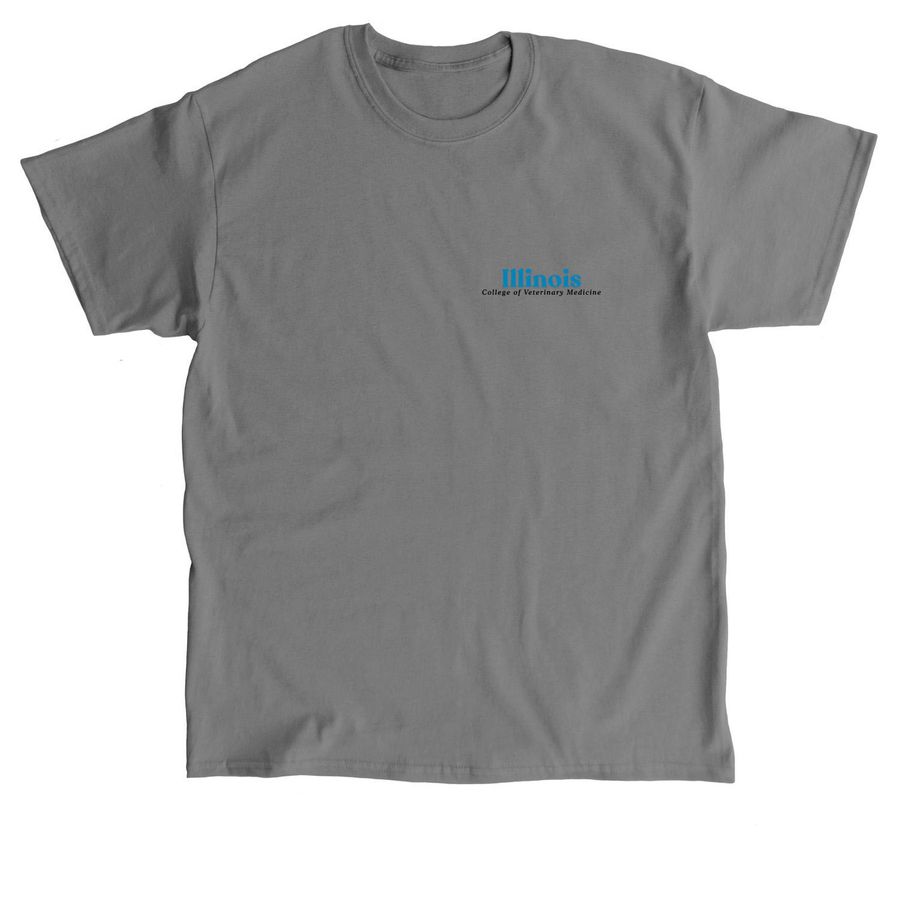 Illinois Vet Med Footprints, a Charcoal Classic Unisex Tee