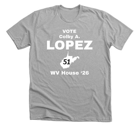 Lopez4Change Shirts, a Athletic Heather Premium Unisex Tee