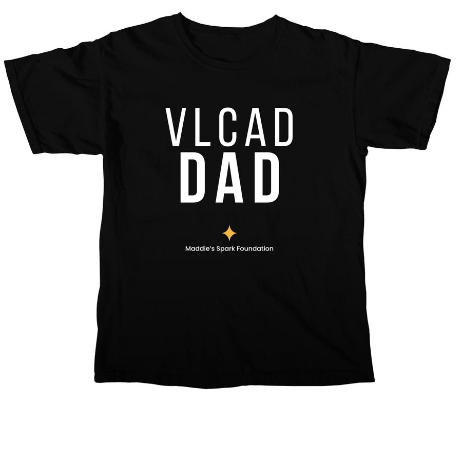 VLCAD Dad | Maddie's Spark VLCAD Gear, a Black Comfort Colors Unisex Tee