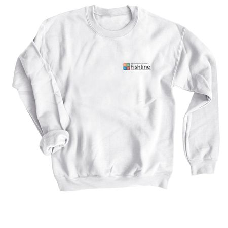 Shirts and Sweatshirts with Black Logo, a White Crewneck Sweatshirt