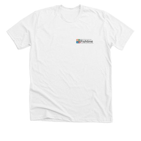 Shirts and Sweatshirts with Black Logo, a Solid White Blend Premium Unisex Tee