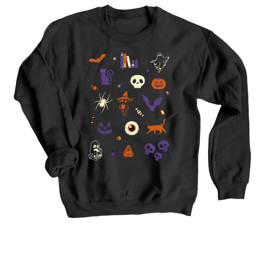 Halloweekend Readathon, a Black Crewneck Sweatshirt