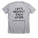 Let's Protect Each Other, a Athletic Heather Premium Unisex Tee (back-view)