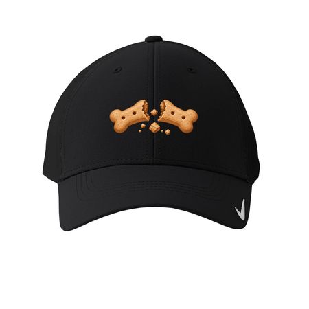 Broken Biscuit Hat, a Black Printed Nike Dri-FIT Legacy Performance Cap
