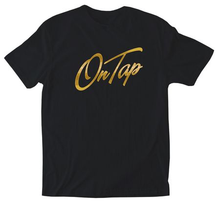 ON TAP Tee, a Black Softstyle Cotton Tee