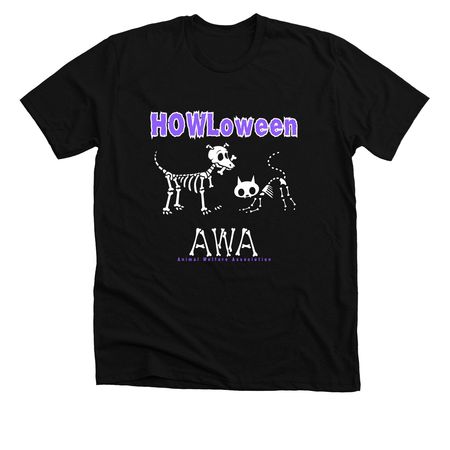 HOWL-o-ween, a Solid Black Blend Premium Unisex Tee
