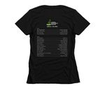 God of Carnage Show Shirts, a Black Women's Slim Fit Tee (back-view)