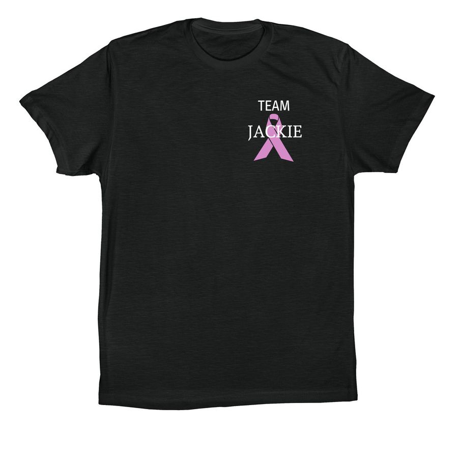 Support Jackie?s Battle With Breast Cancer, a Vintage Black Premium Cotton Tee