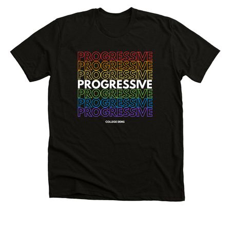 Rainbow Progressive Tee, a Solid Black Blend Premium Unisex Tee