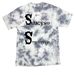 Saraceno Streetwear shirt&nbsp;, a Grey Crystal Tie Dye Tee (back-view)