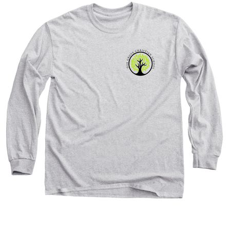 Tree Logo - w/ Green, a Sport Grey Classic Long Sleeve Tee