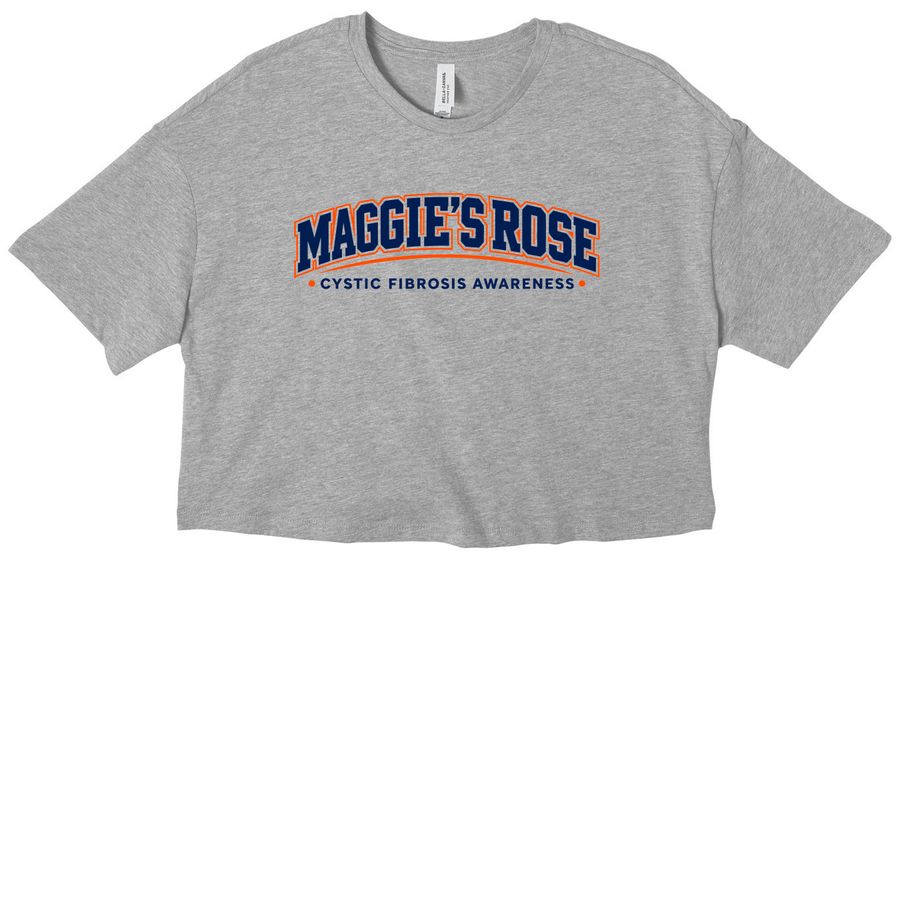 Maggie's Rose Illini Tailgate 2026, a Athletic Heather Women?s Cropped Cotton Tee