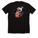 Genre Reader: BLACK, a Solid Black Blend Premium Unisex Tee (back-view)