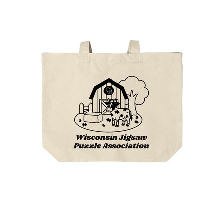 WI-JPA Small Tote, a Natural Cotton Canvas Tote Bag