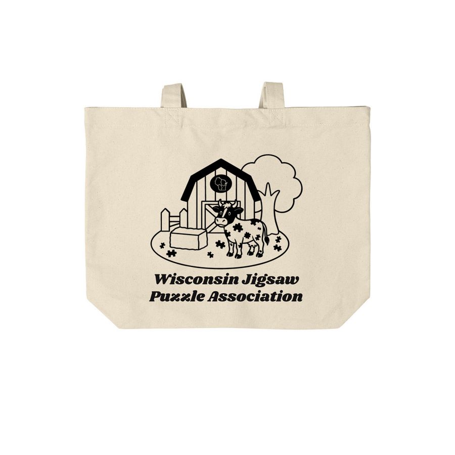 WI-JPA Small Tote, a Natural Cotton Canvas Tote Bag