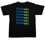 Team Pet, a Black Comfort Colors Unisex Tee (back-view)