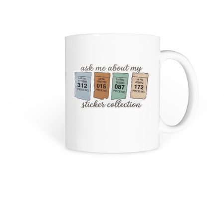 Sticker Collection mug, a White Coffee Mug