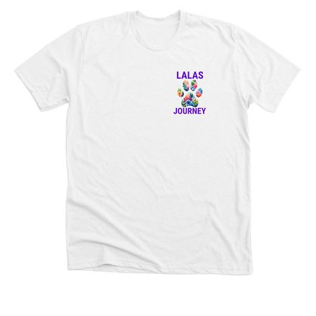 30 Miles in 30 Days&nbsp;, a Solid White Blend Premium Unisex Tee (back-view)