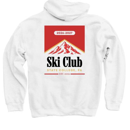 Smokin' the Gnar (Lite), a White Pullover Hoodie