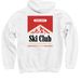 Smokin' the Gnar (Lite), a White Pullover Hoodie (back-view)
