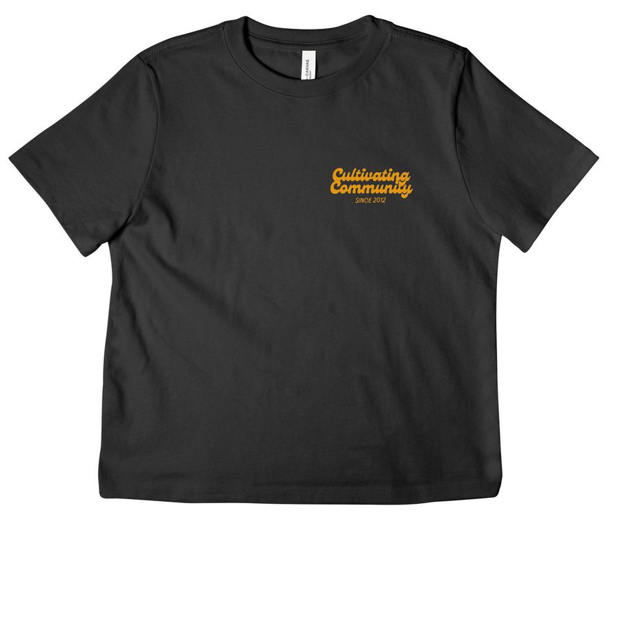 Cultivating Community MSCG Limited Release, a Dark Grey Women's Heavyweight Tee