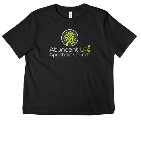 White & Green Large Logo, a Vintage Black Women's Heavyweight Tee