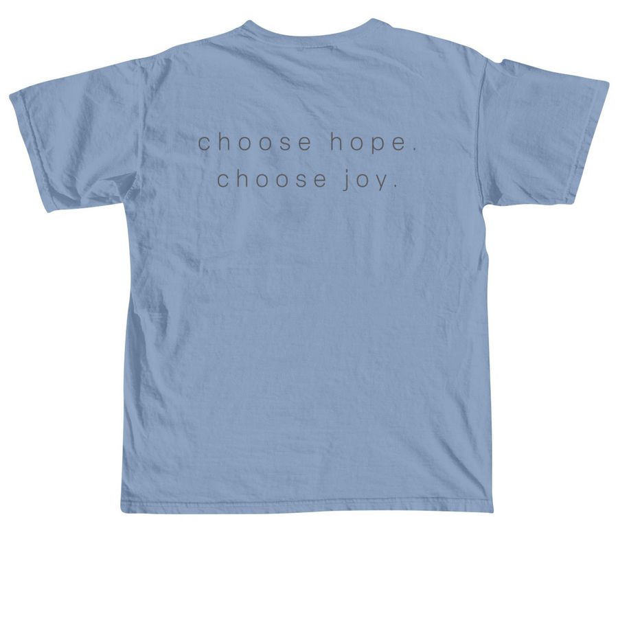 M&M (Light Edition), a Washed Denim Comfort Colors Unisex Tee (back-view)
