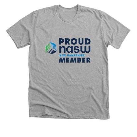 Proud NASW Member, a Athletic Heather Premium Unisex Tee