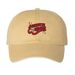 Retro Cougar Cap - Horizontal, a Mustard Printed Pigment Dye Baseball Cap