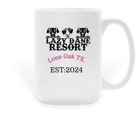 Muggs for Mutts, a White Large Coffee Mug