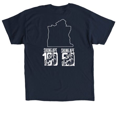 The Berm (Skunk Ape 100/50), a Navy Classic Unisex Tee