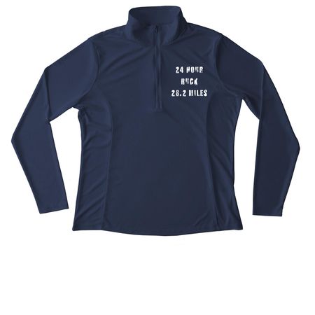 24 Hour Ruck 2, a True Navy Women's Performance Quarter Zip Pullover