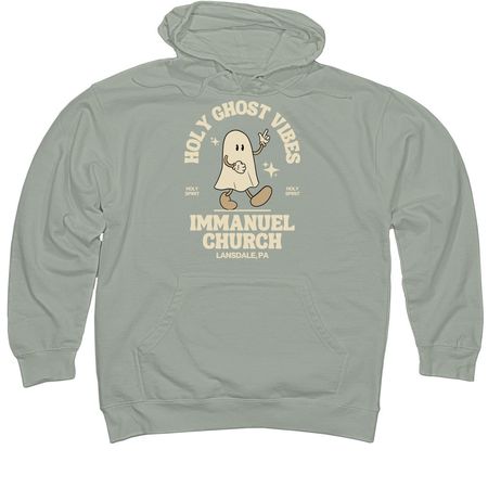 FALL SPECIAL: Holy Ghost Vibes, a Dusty Sage Midweight Pullover Hoodie