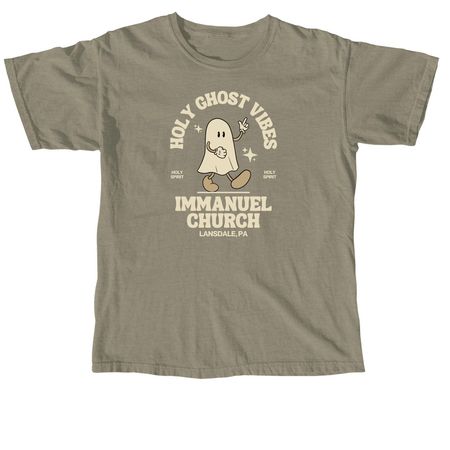 FALL SPECIAL: Holy Ghost Vibes, a Sandstone Comfort Colors Unisex Tee