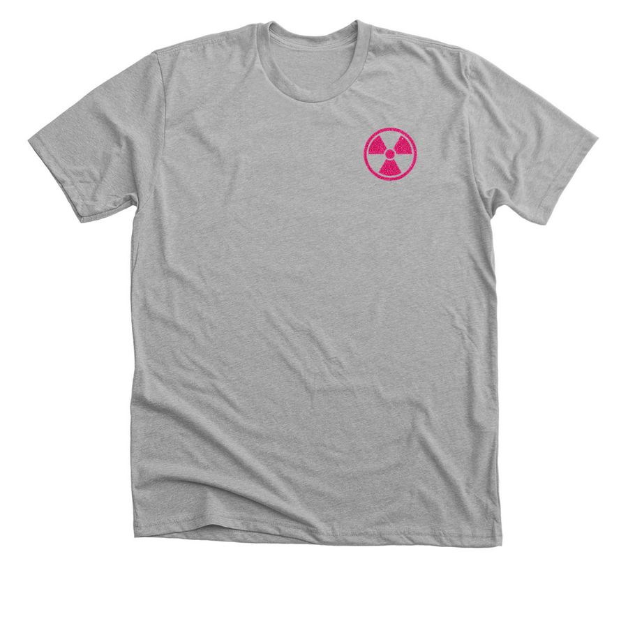 Breast Cancer Awareness Radiation Symbol&nbsp;, a Athletic Heather Premium Unisex Tee