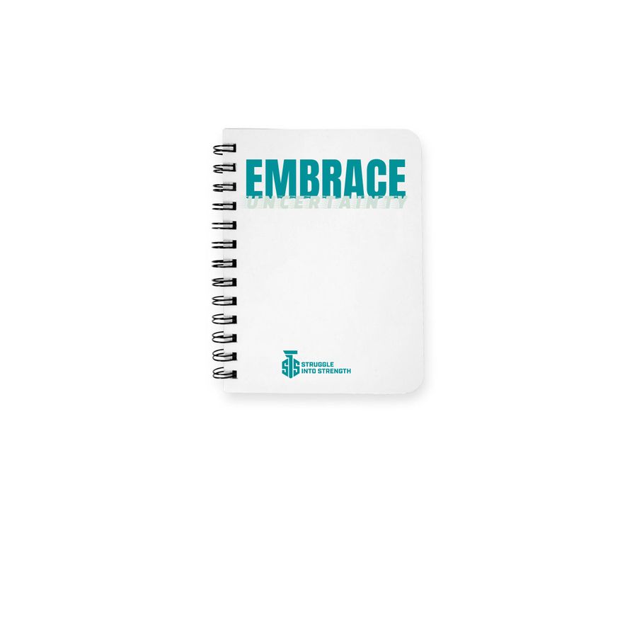 Struggle Into Strength, a White Spiral Notebook