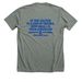 Andy Has The Strength, a Deep Heather Premium Unisex Tee (back-view)