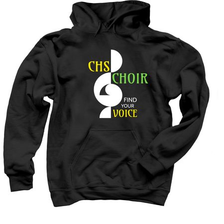 CHS CHOIR GEAR, a Black Pullover Hoodie