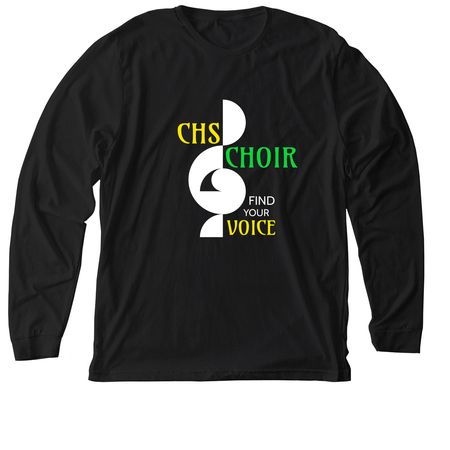 CHS CHOIR GEAR, a Solid Black Blend Premium Long Sleeve Tee