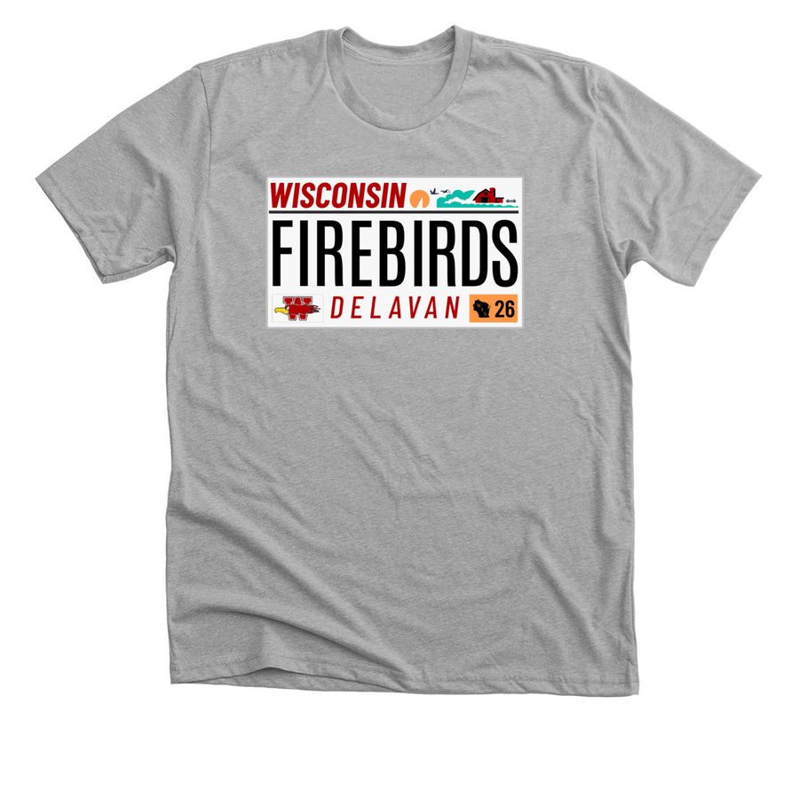 Firebirds License, a Athletic Heather Premium Unisex Tee