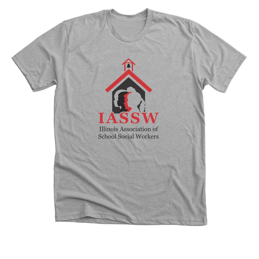 Illinois Association of School Social Workers, a Athletic Heather Premium Unisex Tee