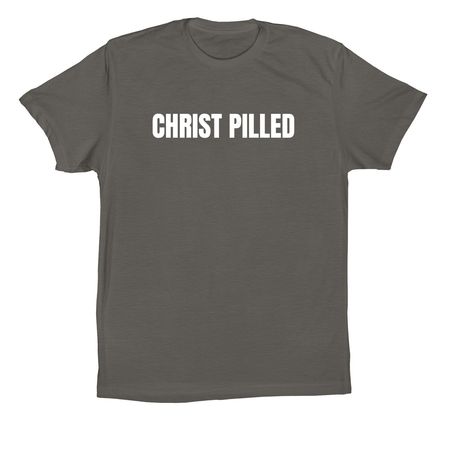 Christ Pilled&nbsp;, a Asphalt Premium Cotton Tee