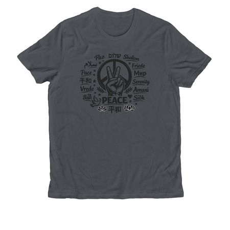 Peace to Everyone, a Terrain Grey Allmade Organic Cotton Unisex Tee