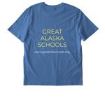 I <3 AK Public Schools, a Bright Blue Stanley/Stella Unisex Creator 2.0 Tee (back-view)